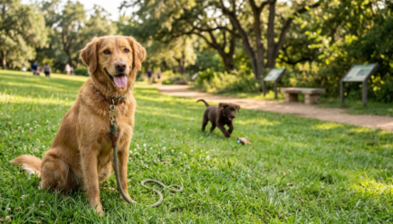 Dog simile examples showing a playful and loyal dog