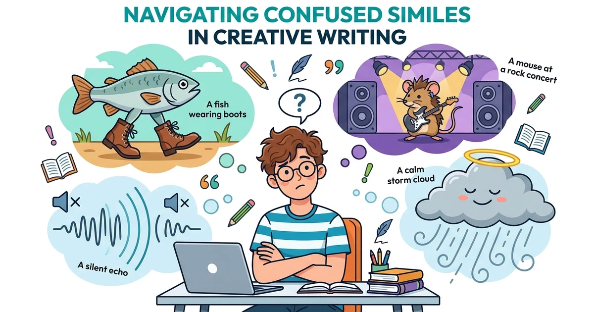 Confused simile examples with meanings and creative writing tips