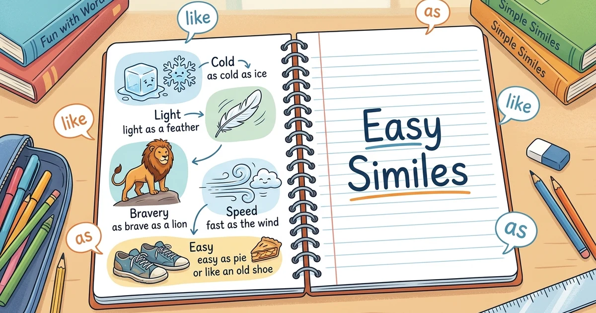 Easy similes with simple examples for beginners