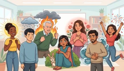 Emotion simile examples for describing different feelings