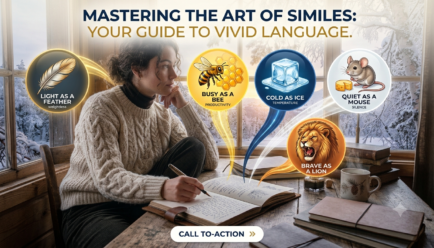Common simile list with clear examples and meanings for everyday writing