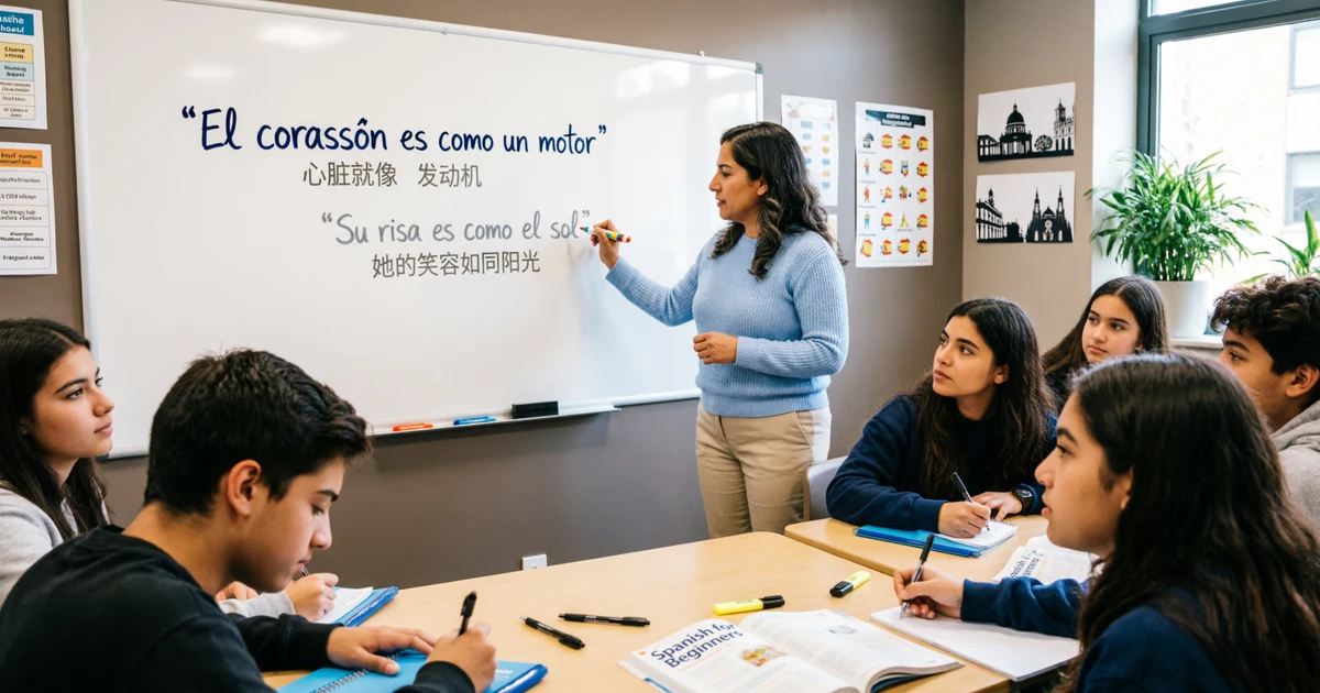 simile example in spanish