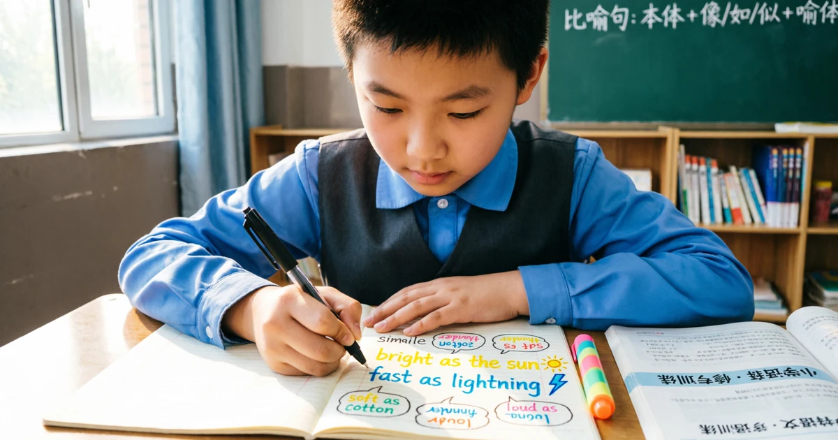 simile sentences and sentence example