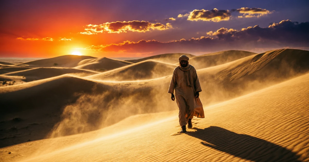 simile for desert