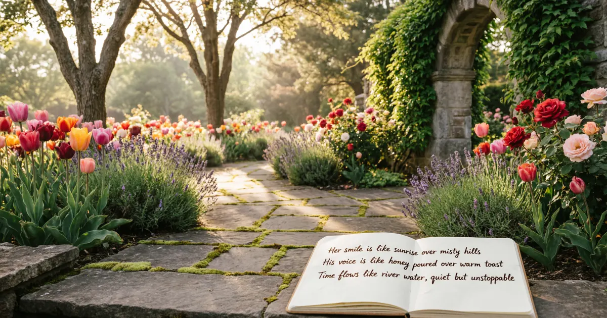 simile for garden