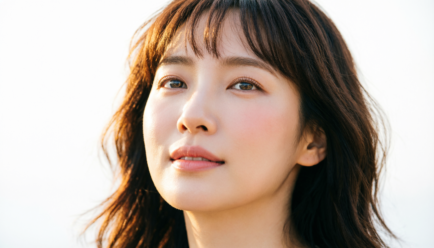 simile for glowing skin