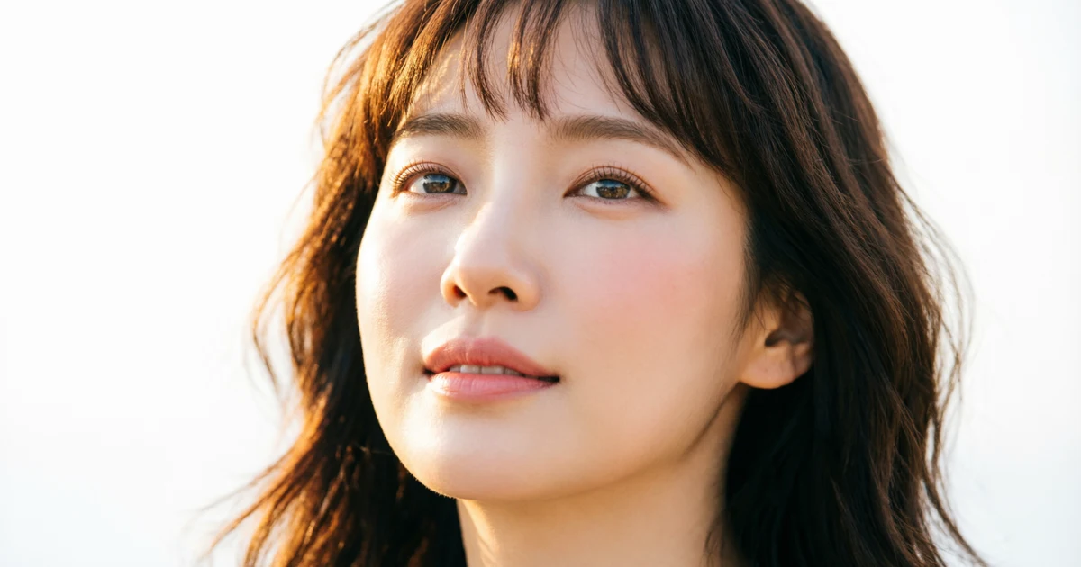 simile for glowing skin