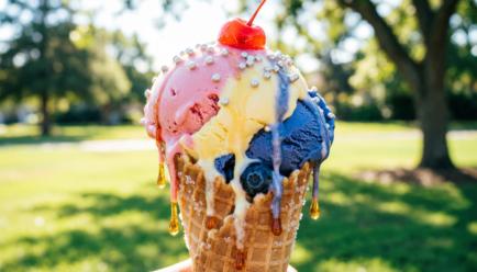 Ice cream simile writing example