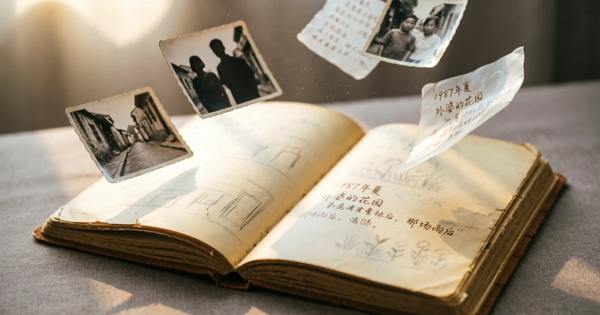Old memories floating softly