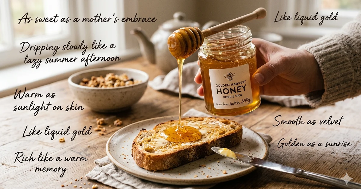 simile for honey