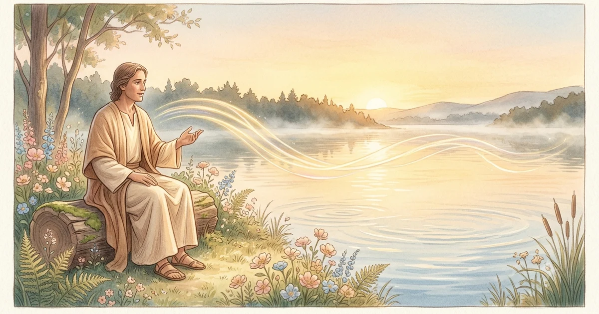 Beautiful similes for a gentle voice with soft and peaceful imagery