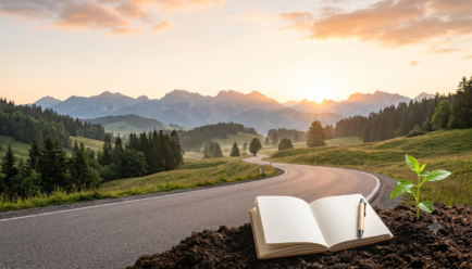 Creative similes for beginning with examples of fresh starts, new journeys, growth, and hope