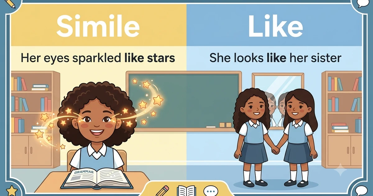 Simile vs like explained with easy examples and clear comparison rules