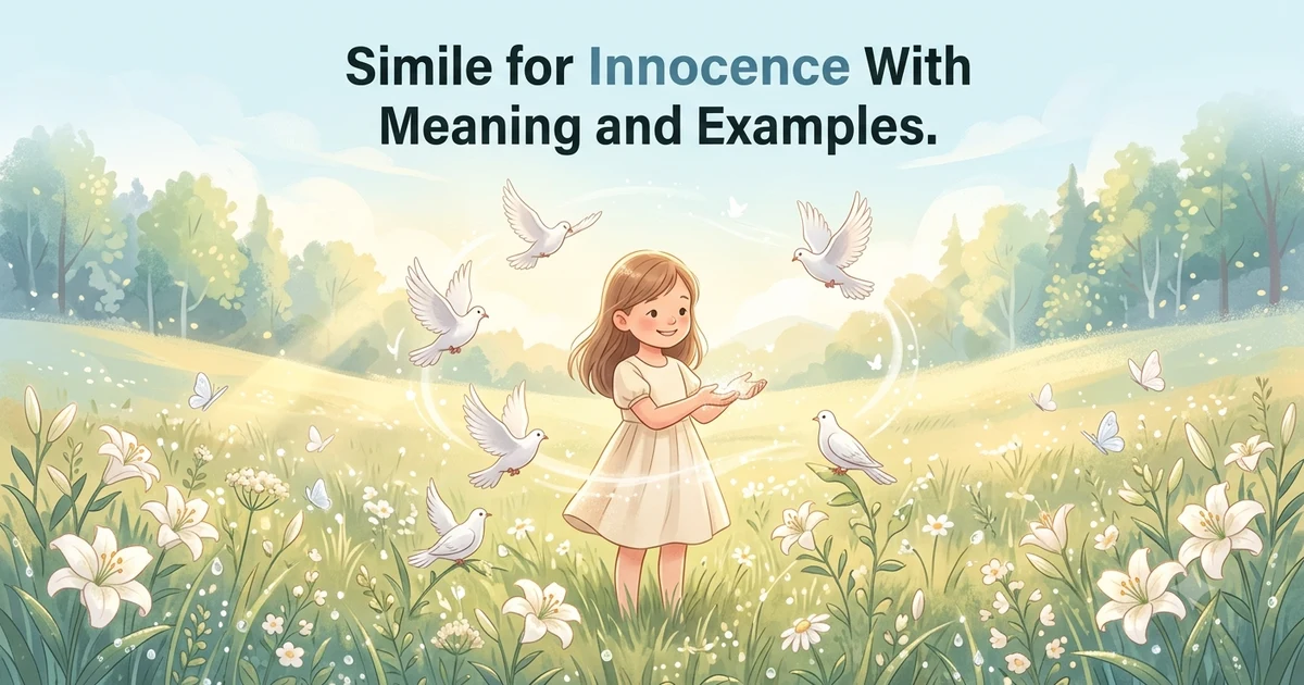 Simile for innocence examples with meanings and sentence examples