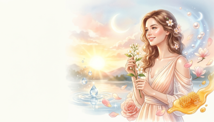 Beautiful examples of similes for glowing skin with sunlight, pearls, honey, and moonlight imagery