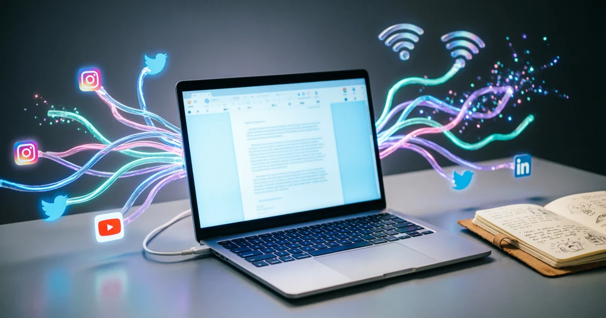 A creative illustration showing the internet as a glowing global network with connected lines, devices, and data flowing between people and cities