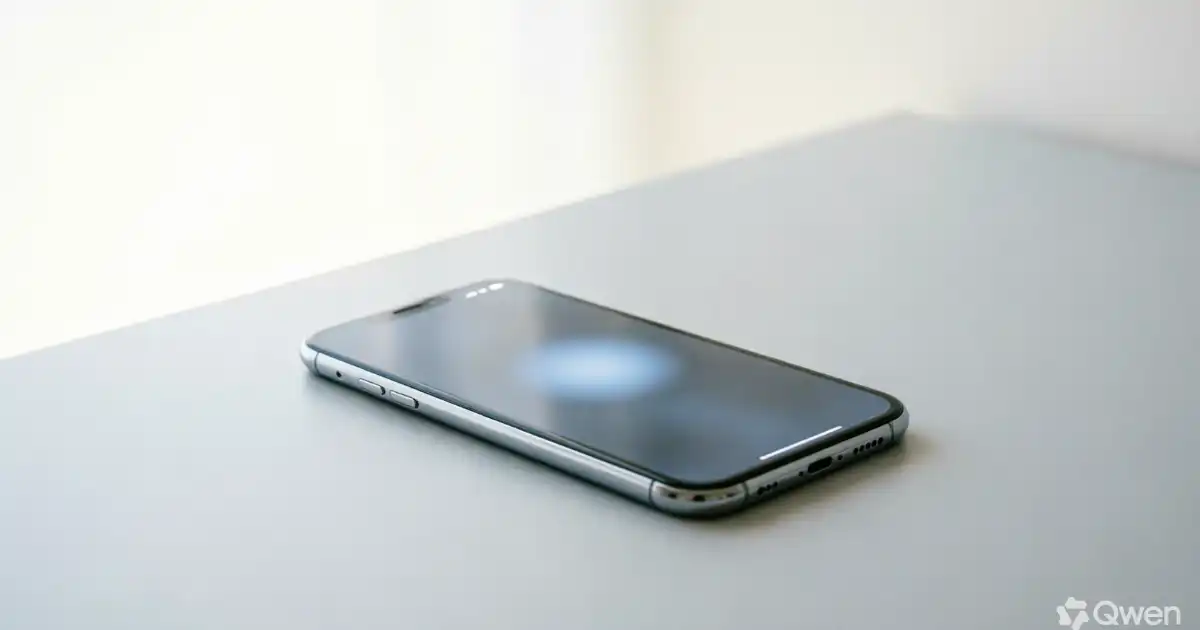 A modern smartphone on a minimalist desk displaying a subtle notification, representing digital updates and modern alternatives to the phrase "stay tuned".